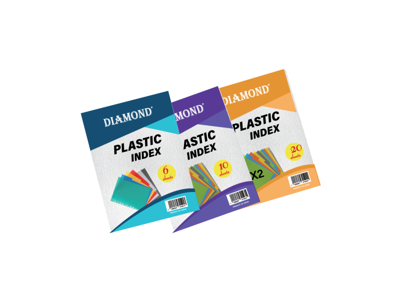 Intercaleur Paper Intercalaires plastiques colorés – 10 feuillets A4 pour classeur