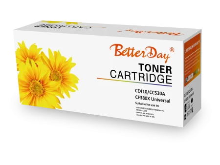 Toner Better Day HP CE410A CC530A CF380X Universal Couleur Noir
