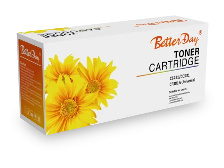 Toner Better Day HP CE411A CC531A CF381A Universal Couleur Cyan