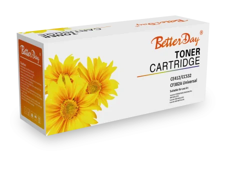 Toner Better Day HP CE412A CC532A CF382A Universal Couleur Yellow