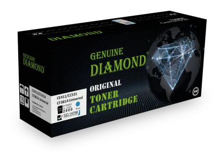 Toner Diamond HP CE411 CC531 CF381A Universal Couleur Cyan