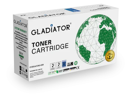 Toner Gladiator HP CF281A  CANON CRG-039 couleur noir