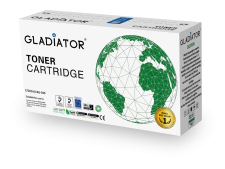 Toner Gladiator HP CF281A  CANON CRG-039 couleur noir