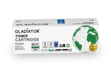 Toner Gladiator HP CF541A  CF401A CANON  CRG-054  045 Couleur Cyan