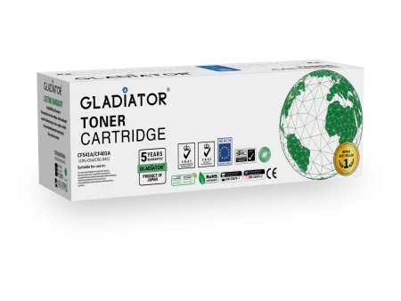 Toner Gladiator HP CF541A  CF401A CANON  CRG-054  045 Couleur Cyan