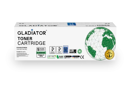 Toner Gladiator HP CF543A CF403A CANON  CRG-054  045 Couleur Magenta