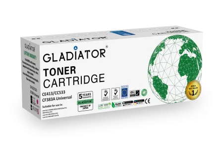 Toner Gladiator HP CE413A CC533A  CF383A Universal Couleur Magenta