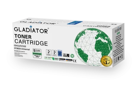 Toner Gladiator HP CE412 CC532 CF382A Universal Couleur Yellow