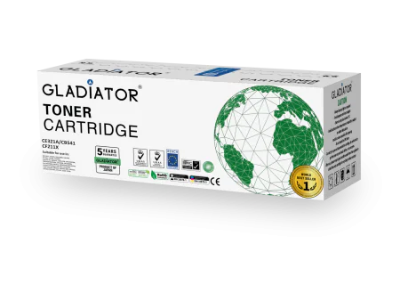 Toner Gladiator HP CE321A CB541 CF211X Couleur Cyan
