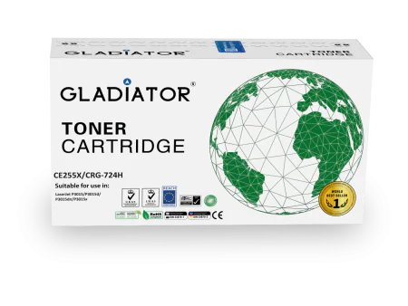 Toner Gladiator HP CE255X  CRG-724H couleur noir