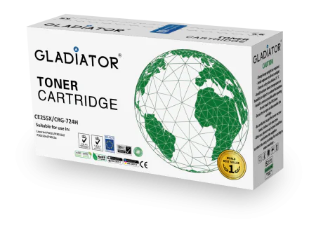 Toner Gladiator HP CE255X  CRG-724H couleur noir
