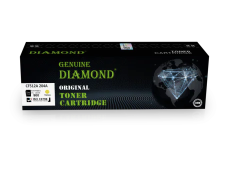 Toner Diamond  HP 204A CF512A Couleur Noir