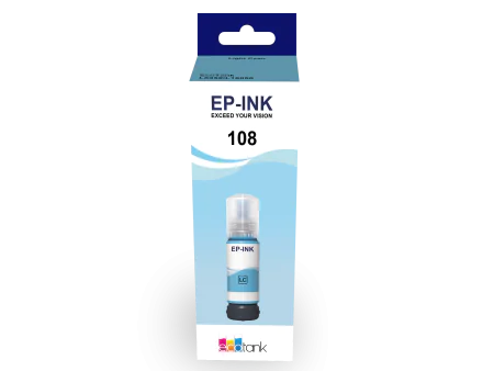 Bouteille Encre Ep-ink 108 Couleur Light-cyan