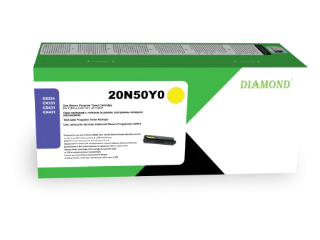 Toner Diamond pour Lexmark CS/CX331 431 Noir programme de retour