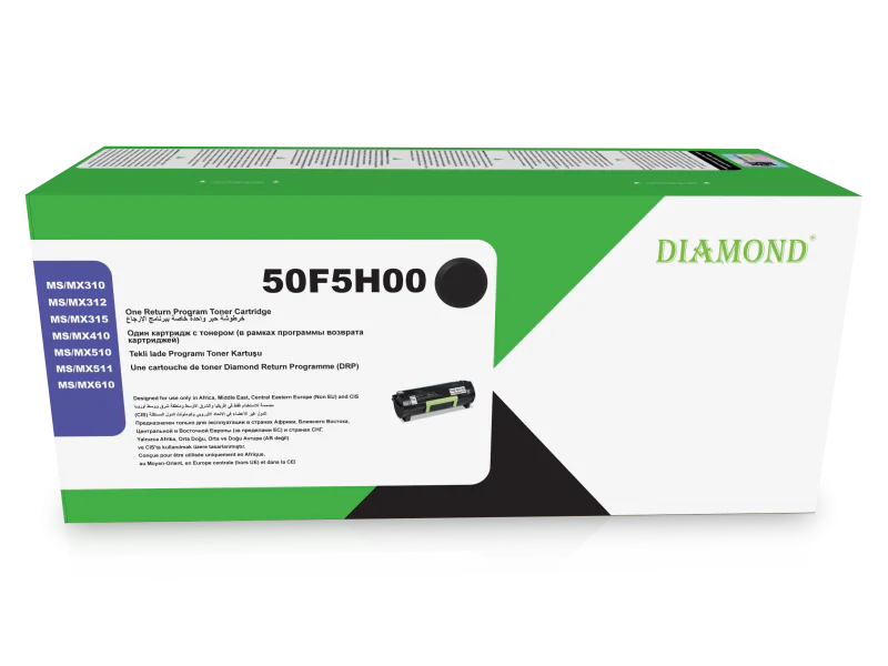 Toner Diamond pour LEXMARK Noir 505H 5000 pages MS310 / MS41 (50F5H00)