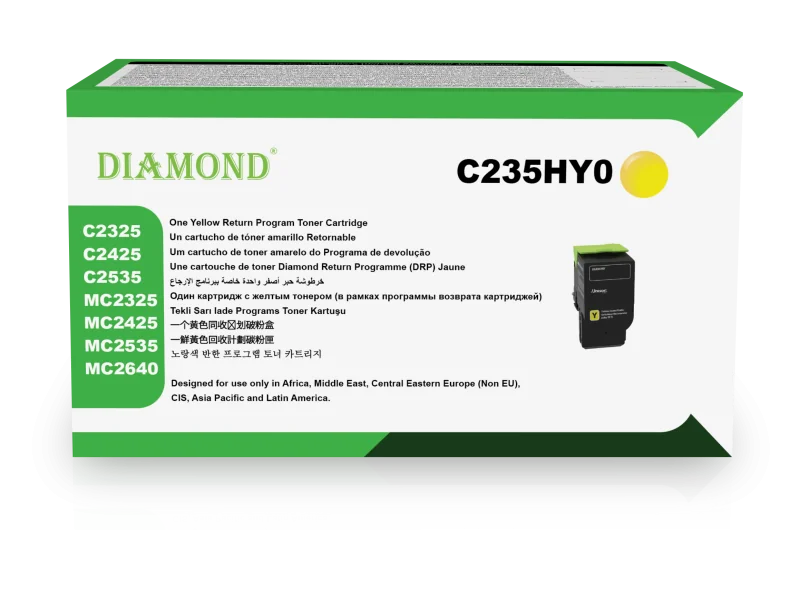 Toner Diamond Pour Lexmark C235HY0 Yellow