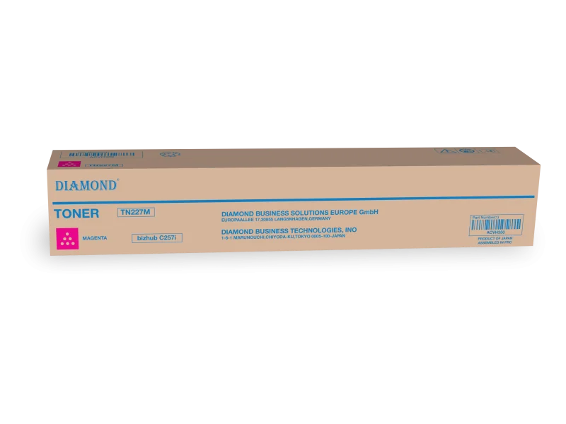 TONER Diamond pour Konica Minolta TN227M (ACVH350) Magenta