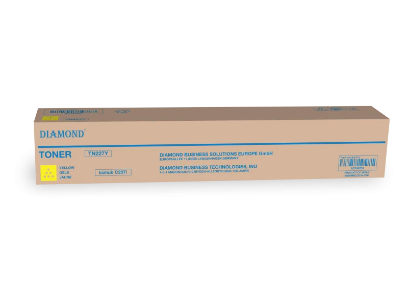TONER Diamond pour Konica Minolta TN227K (ACVH250) Yellow