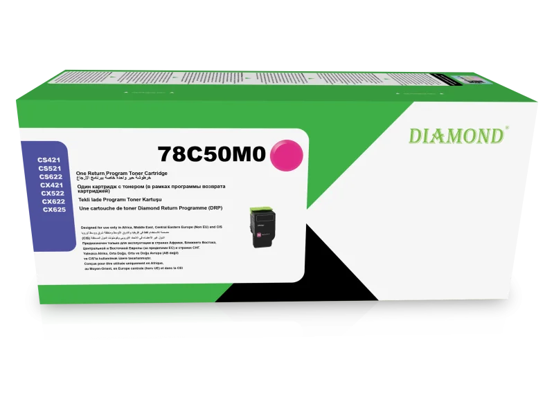 Toner Diamond pour Lexmark CS/CX421 52x 62x (78C50M0) Magenta
