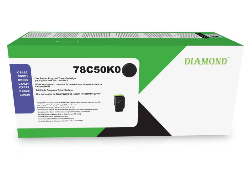 Toner Diamond pour Lexmark CS/CX421 52x 62x (78C50K0) Black