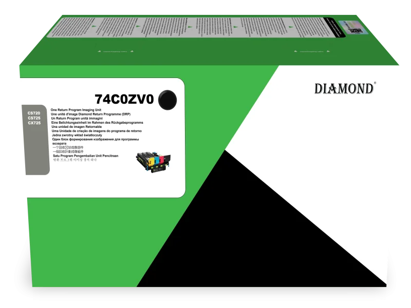 Tombour Diamond pour Lexmark CS720, CS725, CX725 Black Imaging Unit