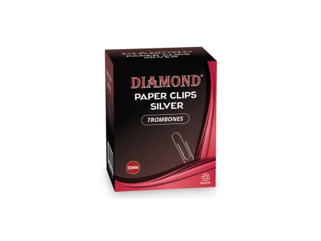 Trombones argent 50 mm – Boîte de trombones pour documents épais