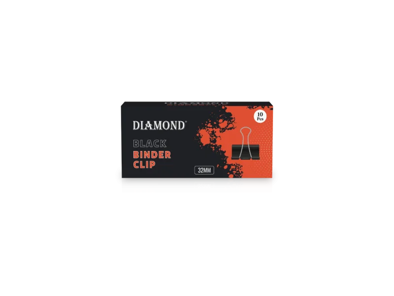 Pince double noire 32 mm – Clip pour documents épais