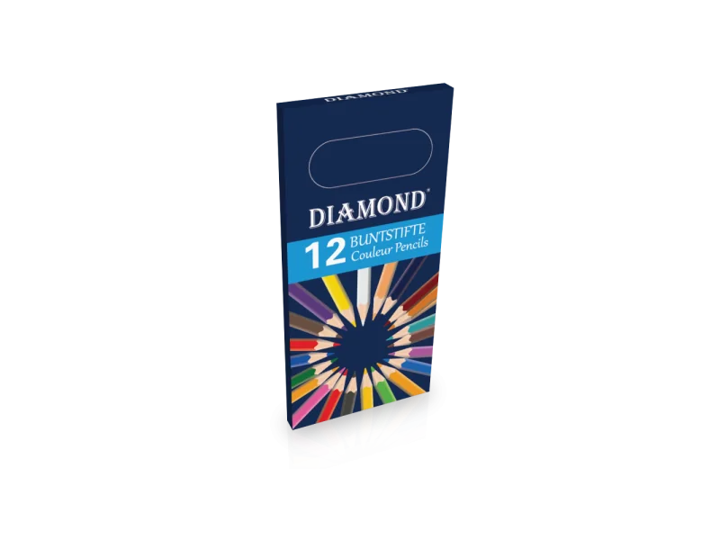 Crayons de couleur 12 pièces – Set de crayons pour dessin et coloriage