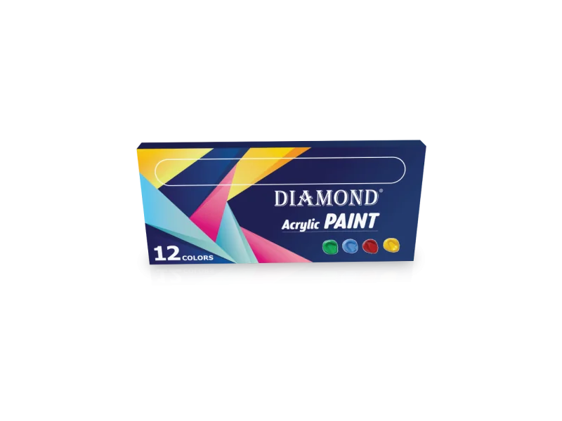 Peinture Acrylique 12 Couleurs – Set Complet pour Art et Loisirs