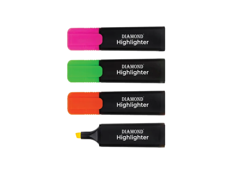 Marqueurs Fluorescents 4 Pièces – Couleurs Vives pour Bureau et Études
