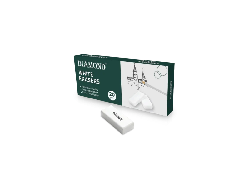 Gomme Blanche 20 Pièces – Effaçage Propre et Sans Traces