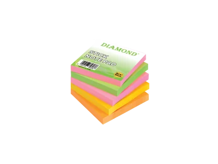 Bloc-Notes Adhésif 7,6 x 7,6 cm – Pratique pour Bureau et École