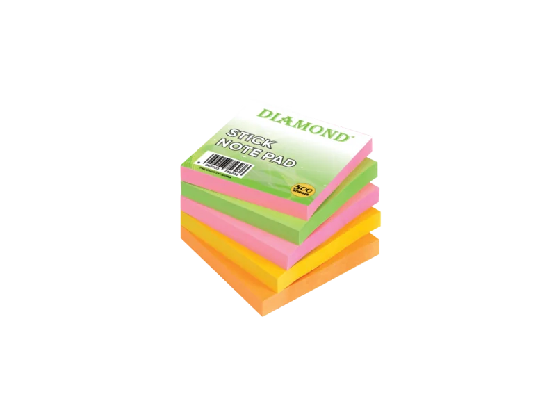 Bloc-Notes Adhésif 7,6 x 7,6 cm – Pratique pour Bureau et École