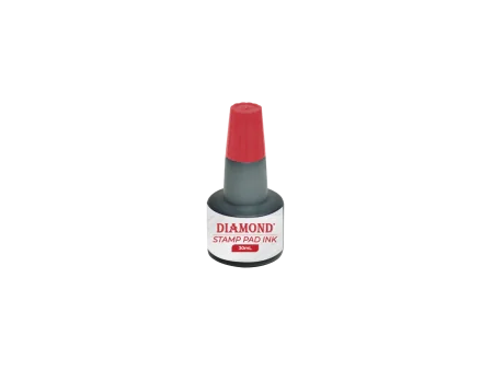 Encre pour Tampon Rouge 30ML – Recharge Précise et Durable