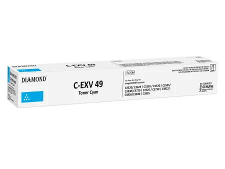 Toner Diamond pour imprimante Toner CANON C-EXV 49 (8525B002) cyan