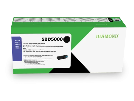 Toner Diamond pour LEXMARK Noir 52D5000 Toner Cartridge - Black